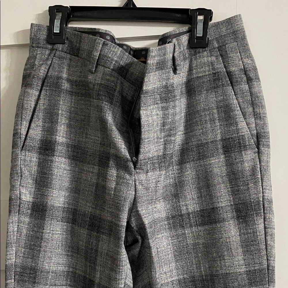 Murano Gray Plaid Men's Dress Pants